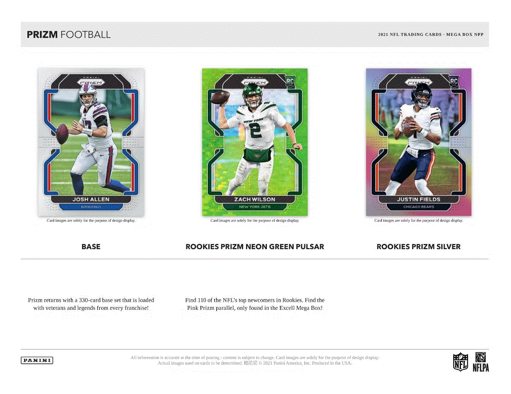 2021 Panini Prizm Football Mega (Pink Prizm)(Target)(Box)