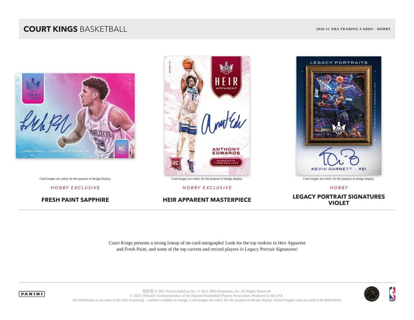 2020-21 Panini Court Kings Basketball Hobby (Box)