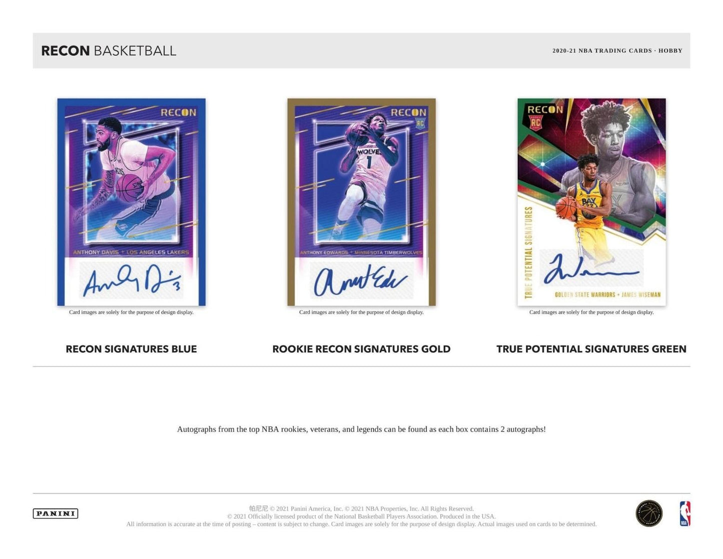 2020-21 Panini Recon Basketball Hobby (Box)