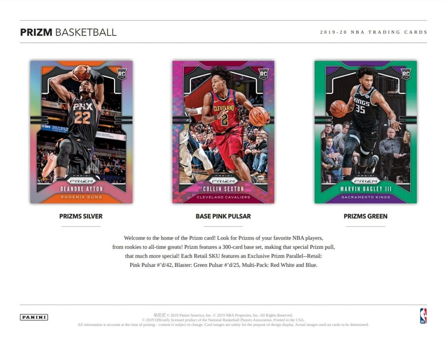 2019-20 Panini Prizm Basketball Multi-Pack Cello (Pack)