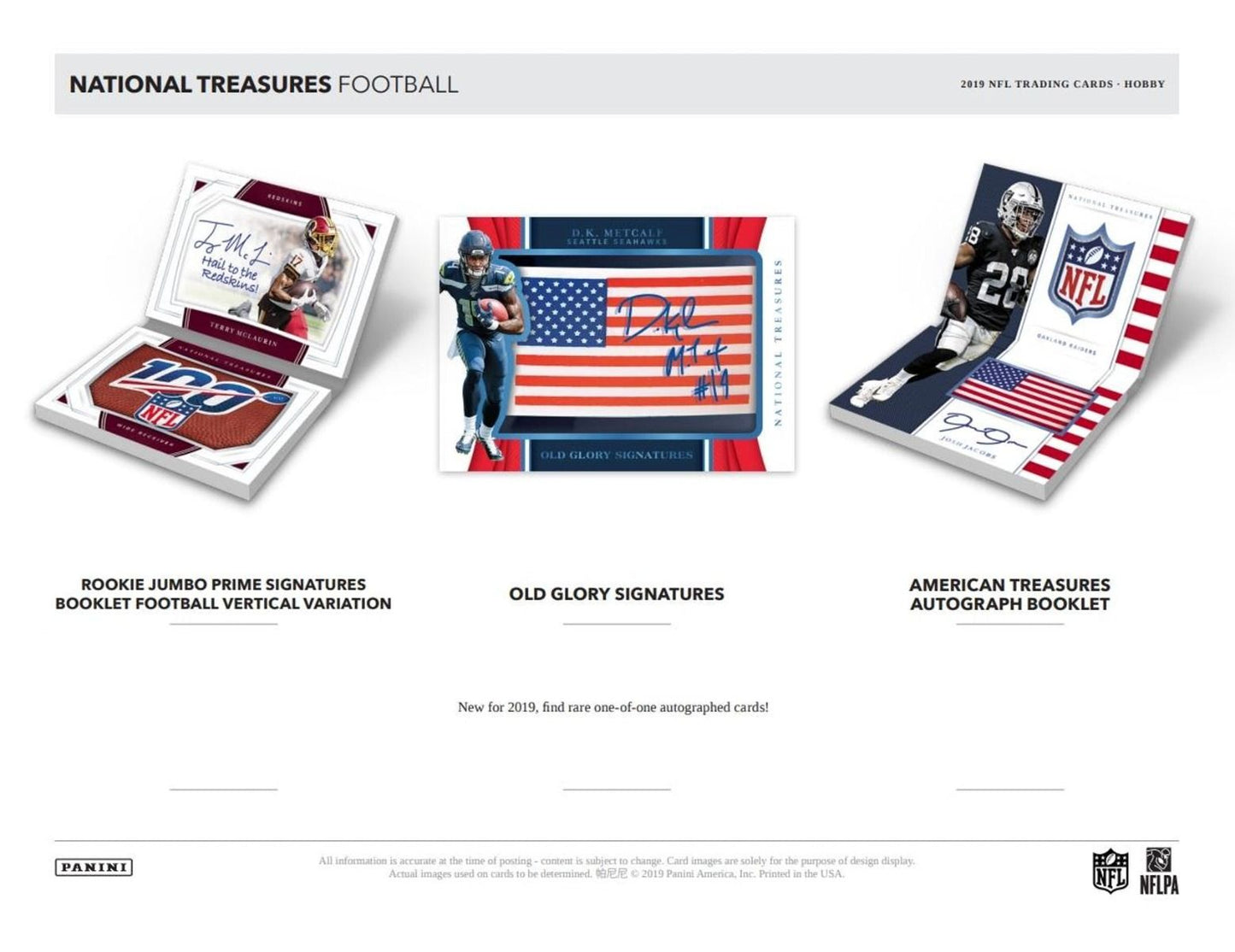 2019 Panini National Treasures FOTL 1st Off the Line Football Hobby (Box)