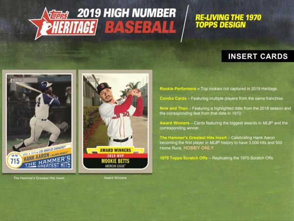2019 Topps Heritage High Number Baseball Hobby 12 Box (Case)