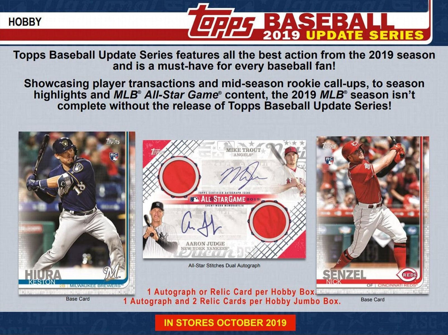 2019 Topps Update Series Baseball Hobby (Box)
