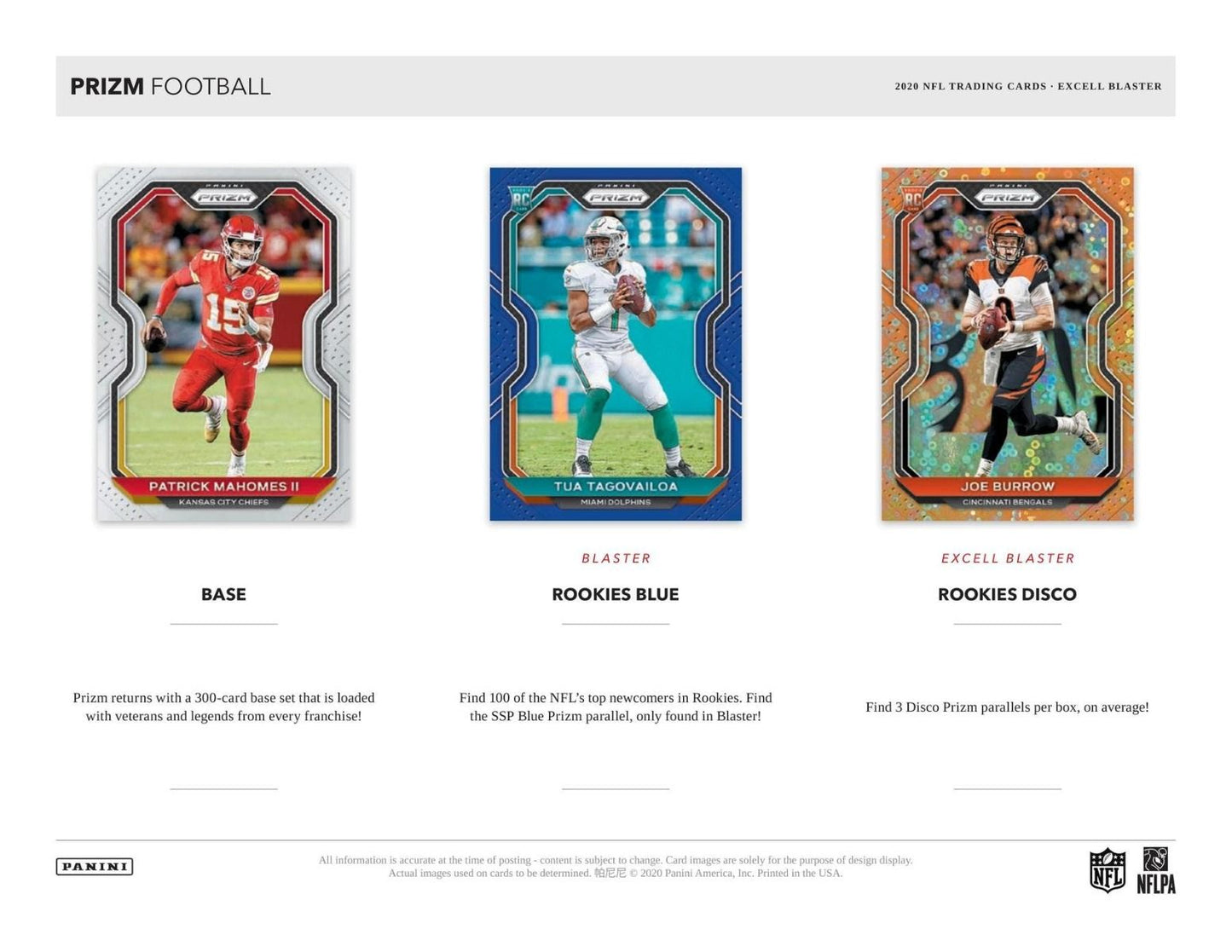 2020 Panini Prizm Football Blaster (Disco Exclusive)(Box)
