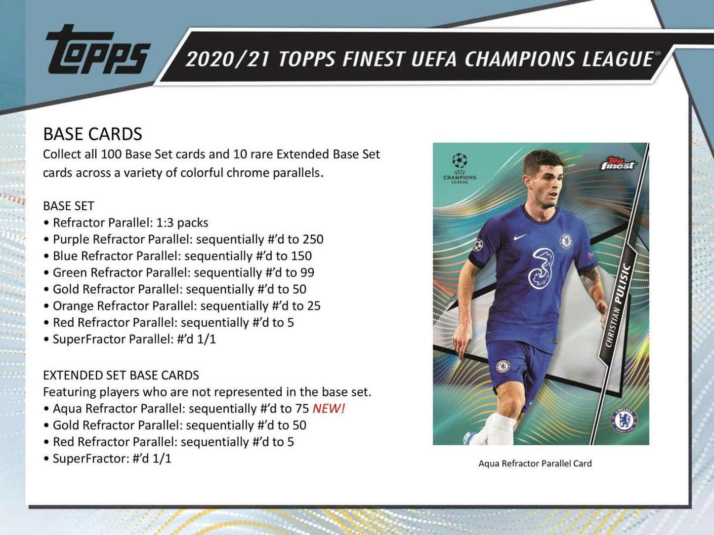 2020-21 Topps Finest UEFA Champions League Soccer Hobby (Box)