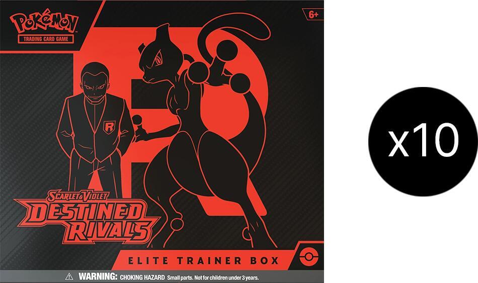 POKEMON SCARLET & VIOLET DESTINED RIVALS ELITE TRAINER 10 BOX (CASE)