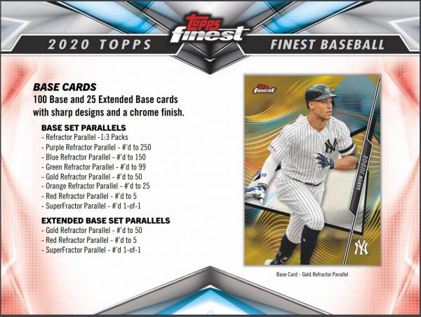 2020 Topps Finest Baseball Hobby (Box)