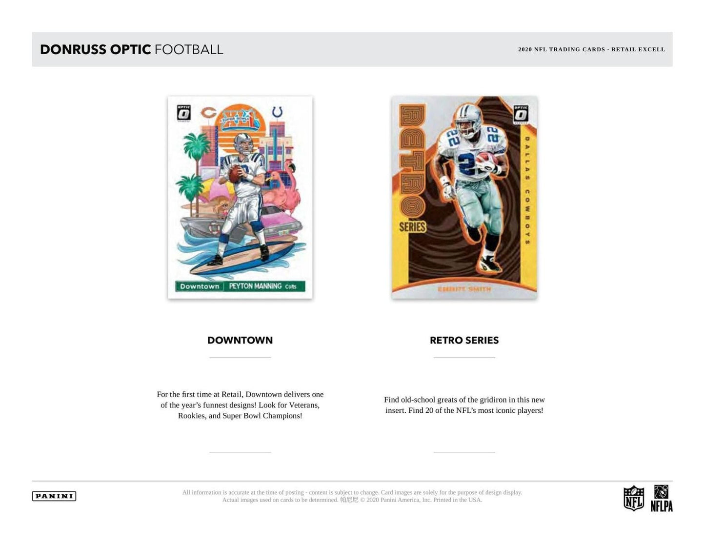 2020 Panini Donruss Optic Football Mega (Blue Hyper)(Walmart)(Box)