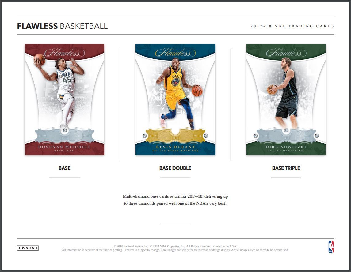 2017-18 Panini Flawless FOTL 1st off the Line Basketball Hobby (Box)