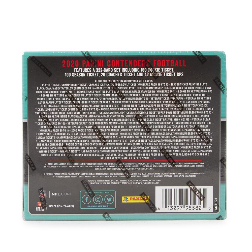 2020 Panini Contenders FOTL 1st off the Line Football Hobby (Box)
