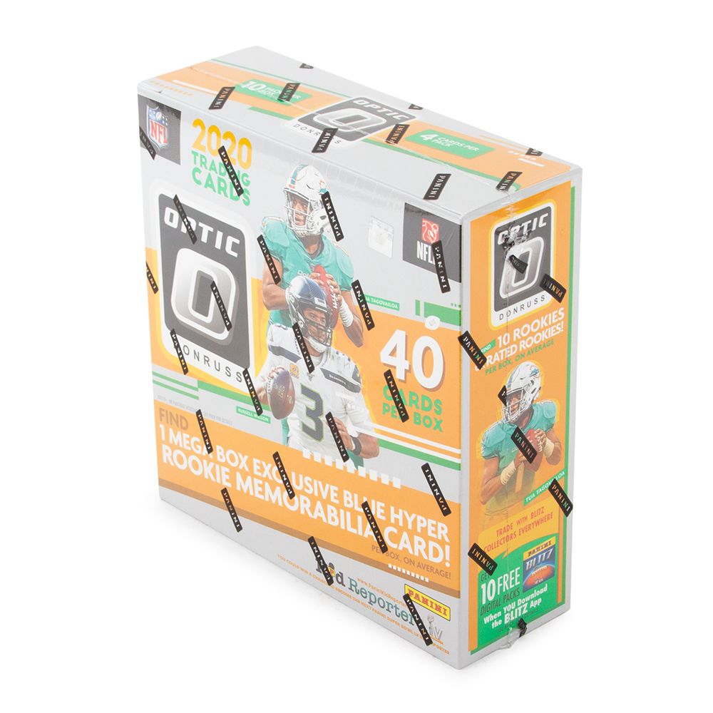 2020 Panini Donruss Optic Football Mega (Blue Hyper)(Walmart)(Box)