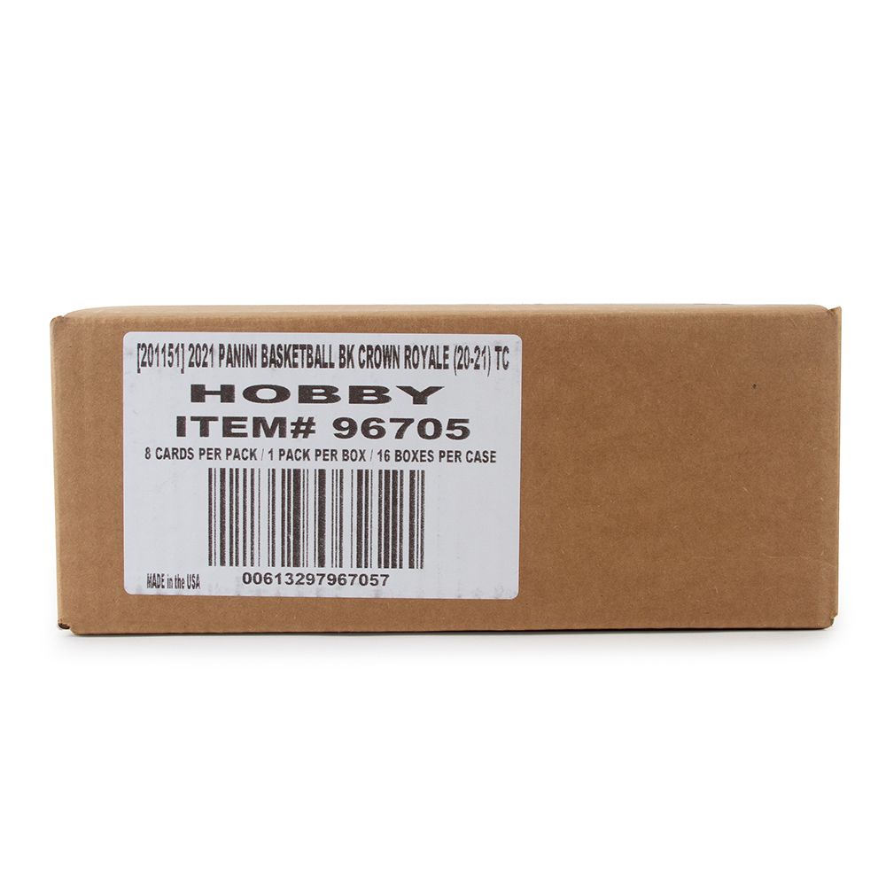2020-21 Panini Crown Royale Basketball Hobby 16 Box (Case)