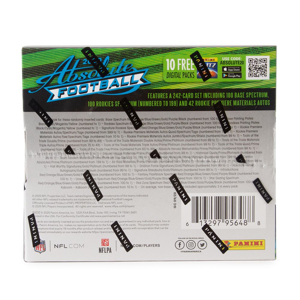 2020 Panini Absolute Football Hobby (Box)