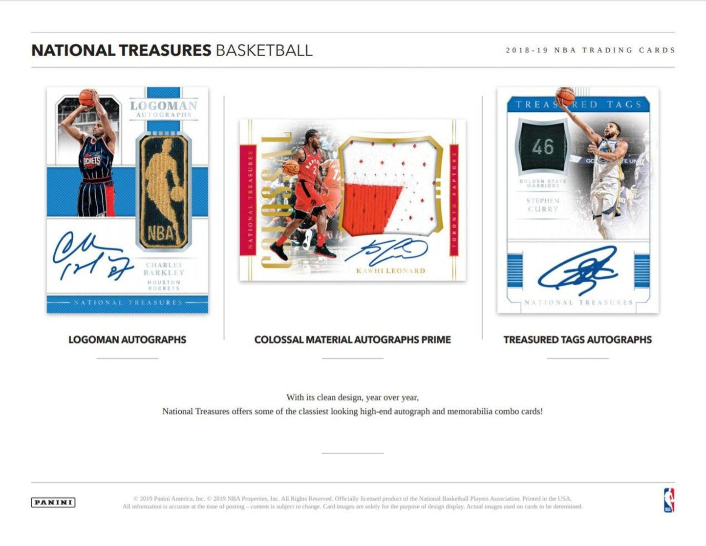 2018-19 Panini National Treasures Basketball Hobby (Box)