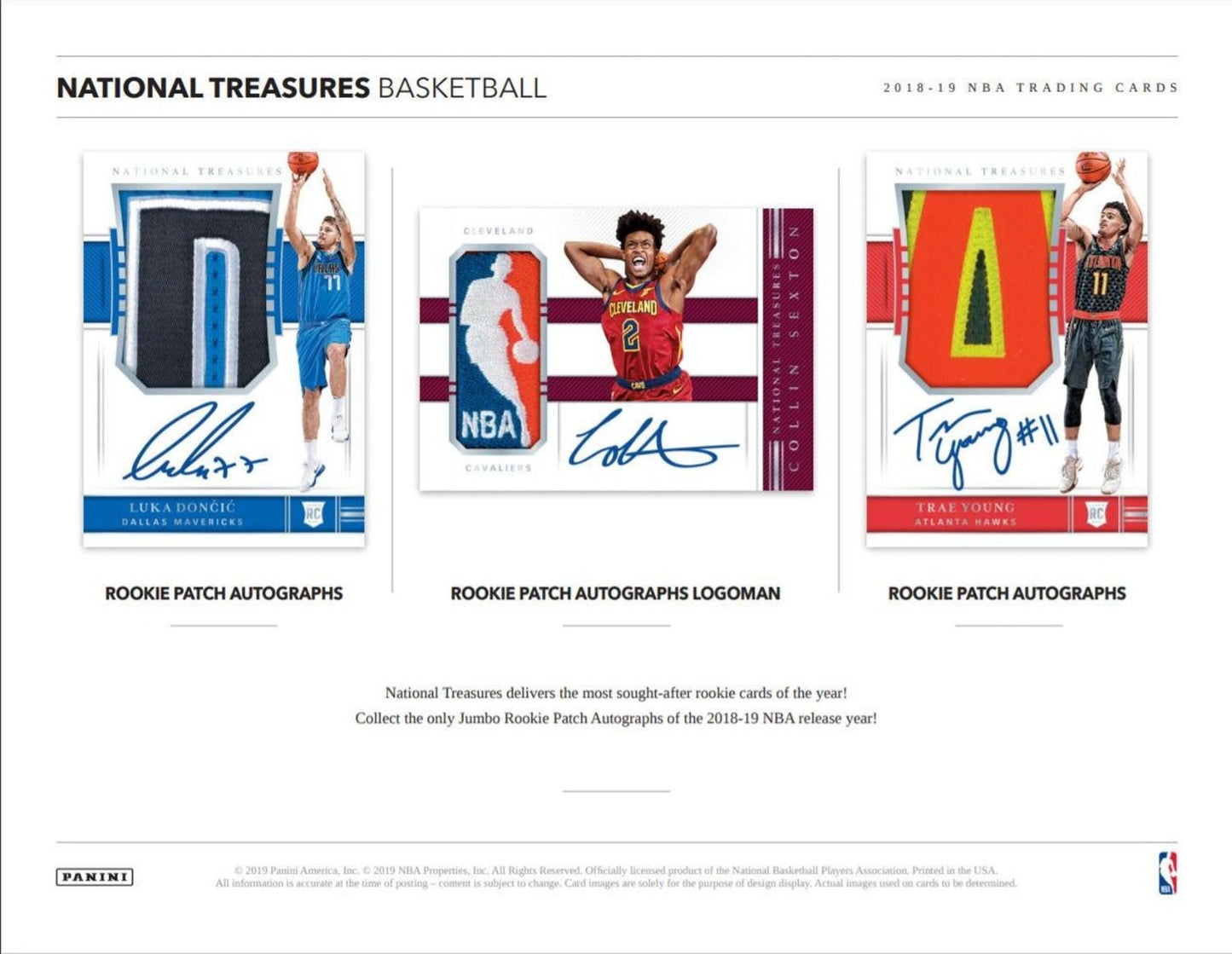 2018-19 Panini National Treasures Basketball Hobby (Box)