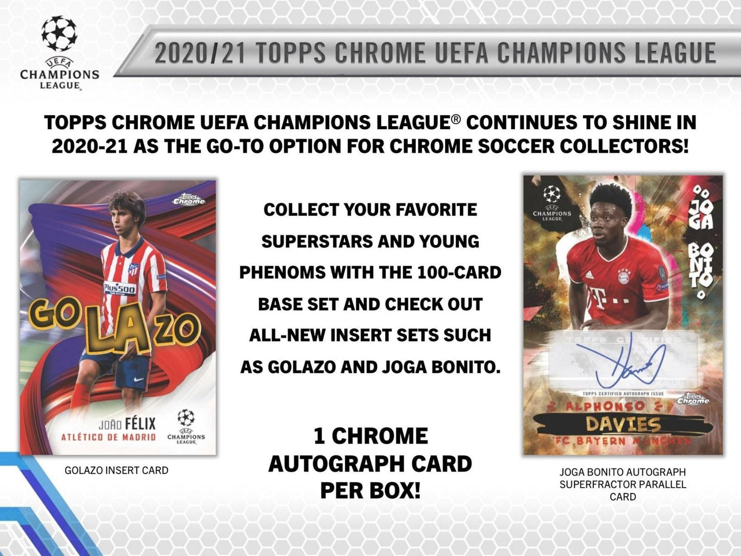 2020-21 Topps Chrome UEFA Champions League Soccer Hobby (Box)
