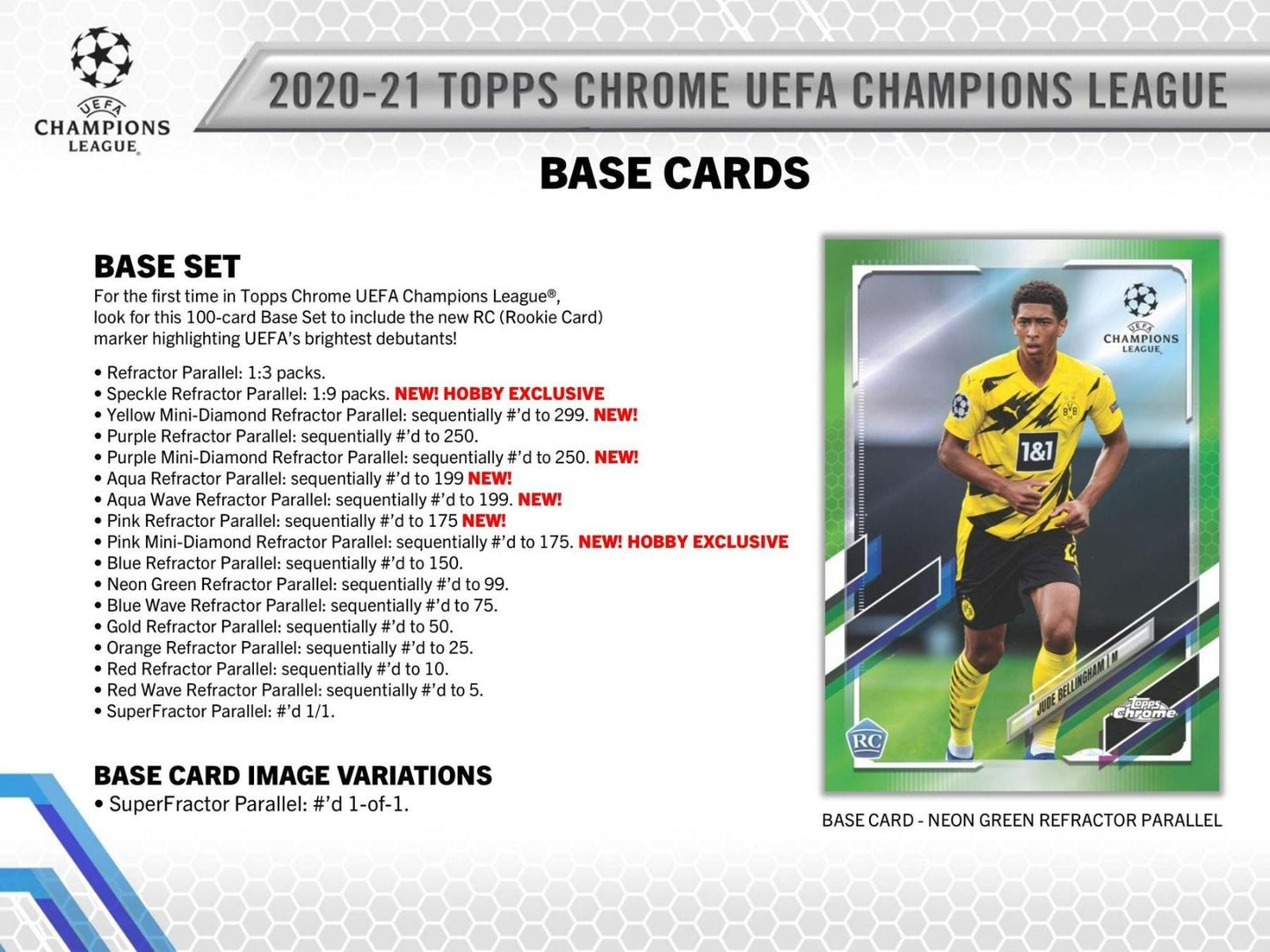 2020-21 Topps Chrome UEFA Champions League Soccer Hobby (Box)