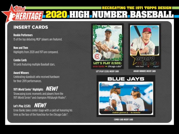 2020 Topps Heritage High Number Baseball Hobby 12 Box (Case)