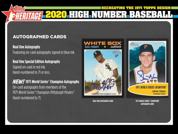 2020 Topps Heritage High Number Baseball Hobby 12 Box (Case)