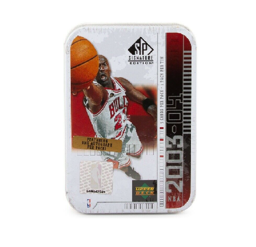 2003-04 Upper Deck SP Signature Basketball Hobby White Tin (Jordan)(Box)