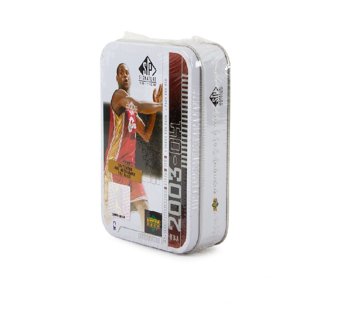 2003-04 Upper Deck SP Signature Basketball Hobby White Tin (Lebron)(Box)