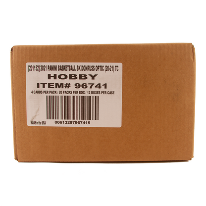 2020-21 Panini Donruss Optic Basketball Hobby 12 Box (Case)