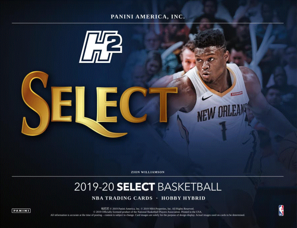 2019-20 Panini Select Basketball H2 Hobby Hybrid 20 Box (Case)