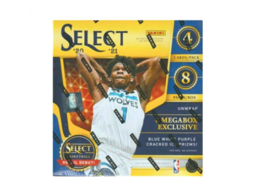 2020-21 Panini Select Basketball Mega (Blue/White/Purple Prizm)(Box)