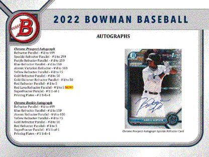 2022 Bowman Baseball Jumbo 8 Box (Case)