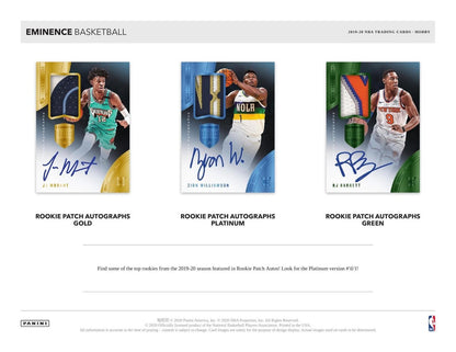 2019-20 Panini Eminence Basketball Hobby (Case)