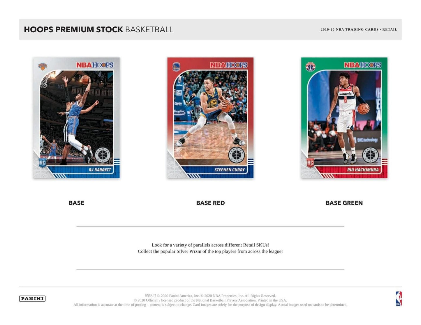 2019-20 Panini Hoops Premium Stock Basketball Blaster (Blue)(Box)