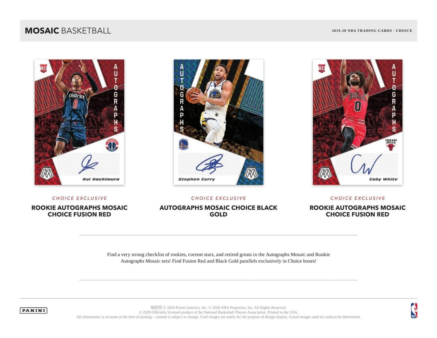 2019-20 Panini Mosaic Basketball Choice Hobby (Box)