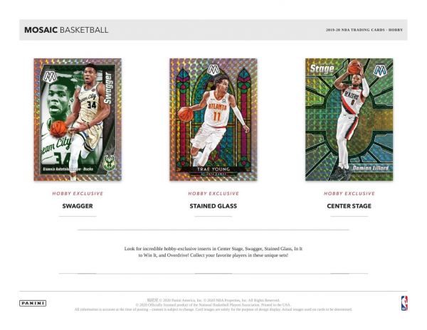 2019-20 Panini Mosaic Basketball Hobby (Box)