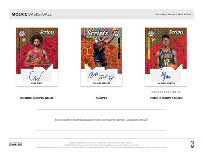 2019-20 Panini Mosaic Basketball Blaster 20 Box (Case)