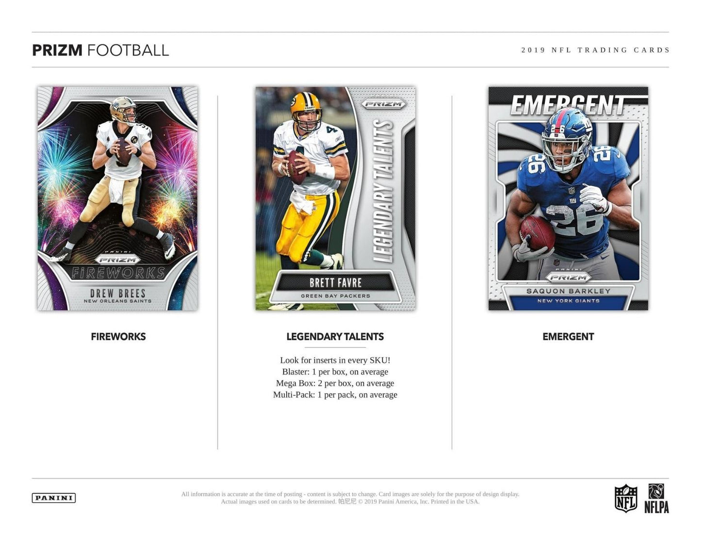 2019 Panini Prizm Football Blaster (Box)