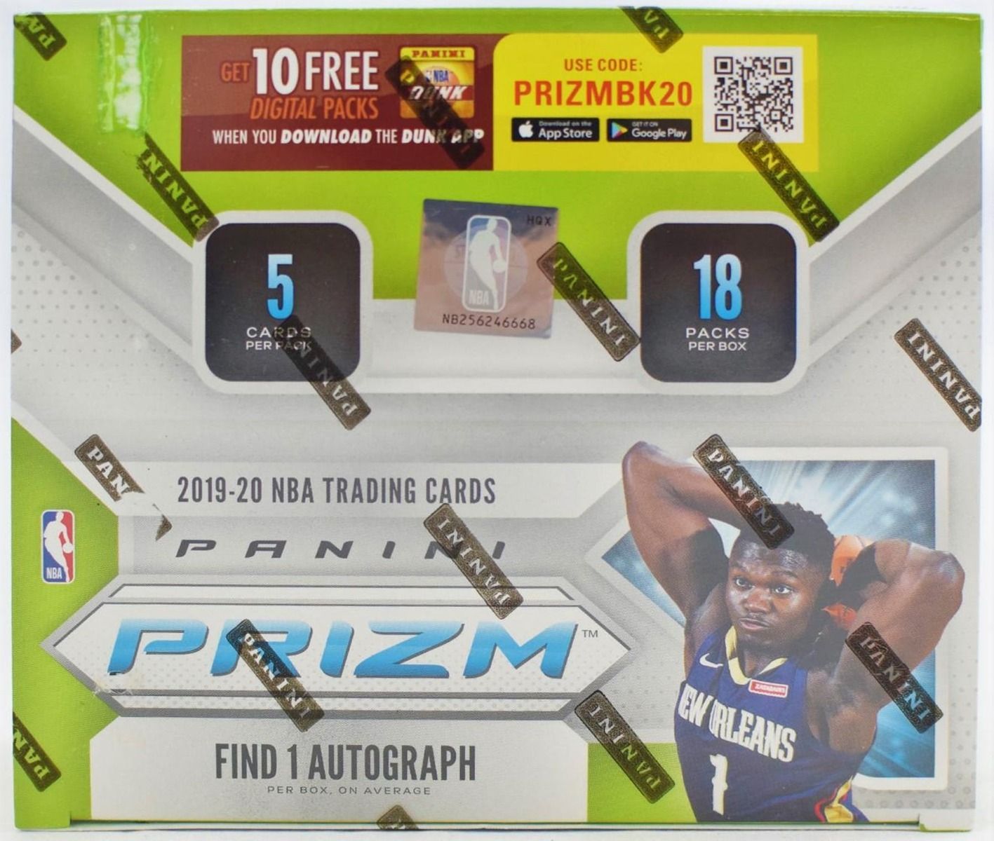 2019-20 Panini Prizm Basketball Fast Break 20 Box (Case)