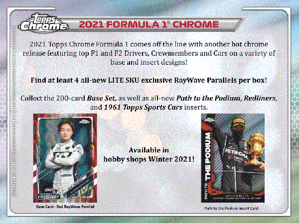 2021 Topps Chrome F1 Formula One Racing Lite (Box)