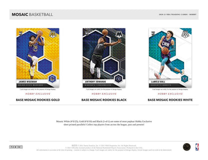 2020-21 Panini Mosaic Basketball Hobby 12 Box (Case)