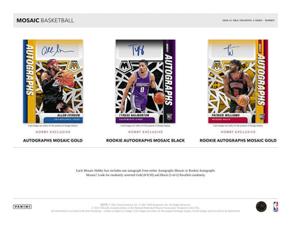 2020-21 Panini Mosaic Basketball Hobby 12 Box (Case)