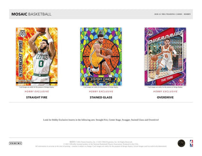 2020-21 Panini Mosaic Basketball Hobby 12 Box (Case)