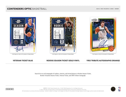 2020-21 Panini Contenders Optic Basketball Hobby 20 Box (Case)