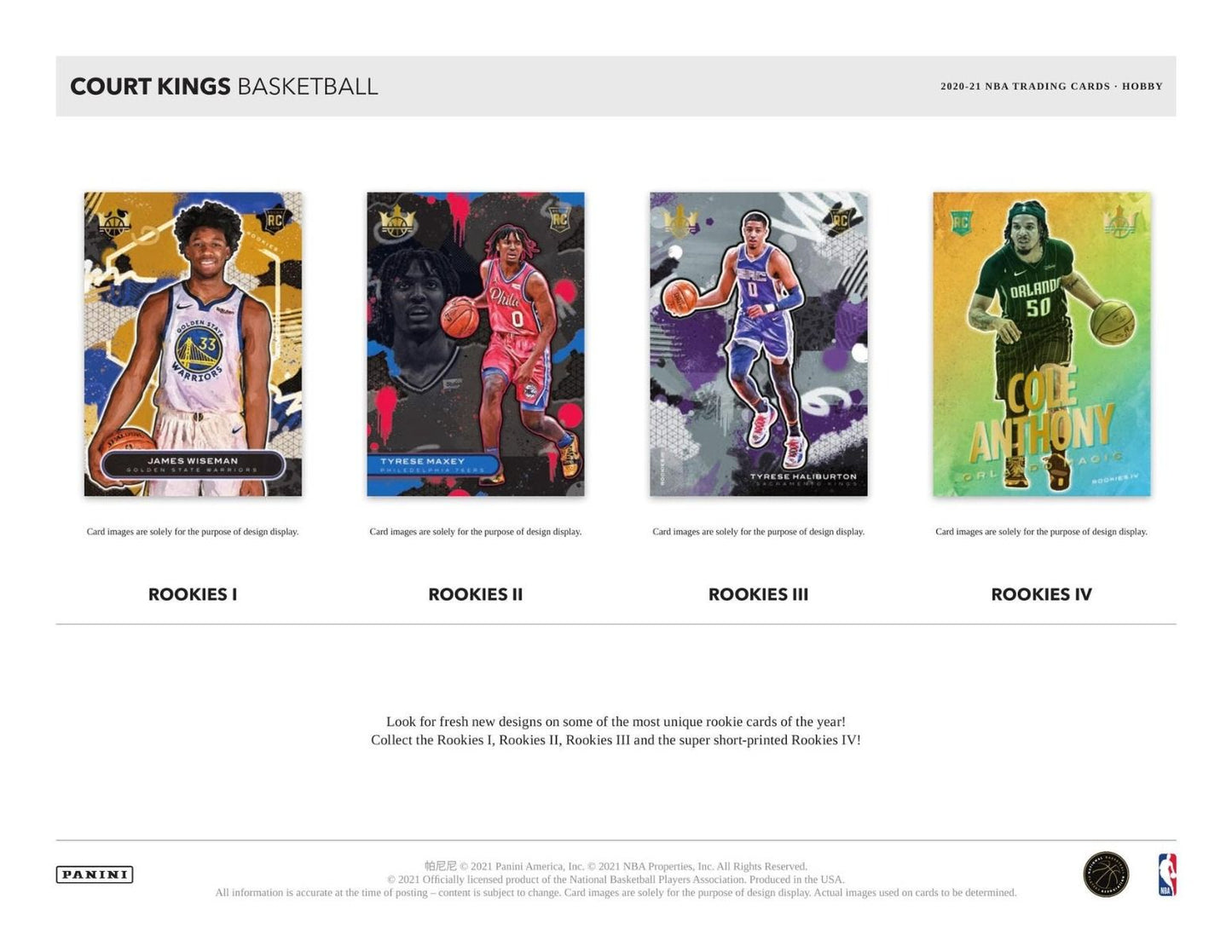 2020-21 Panini Court Kings Basketball Hobby (Box)