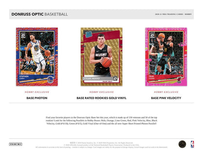 2020-21 Panini Donruss Optic Basketball Hobby (Box)