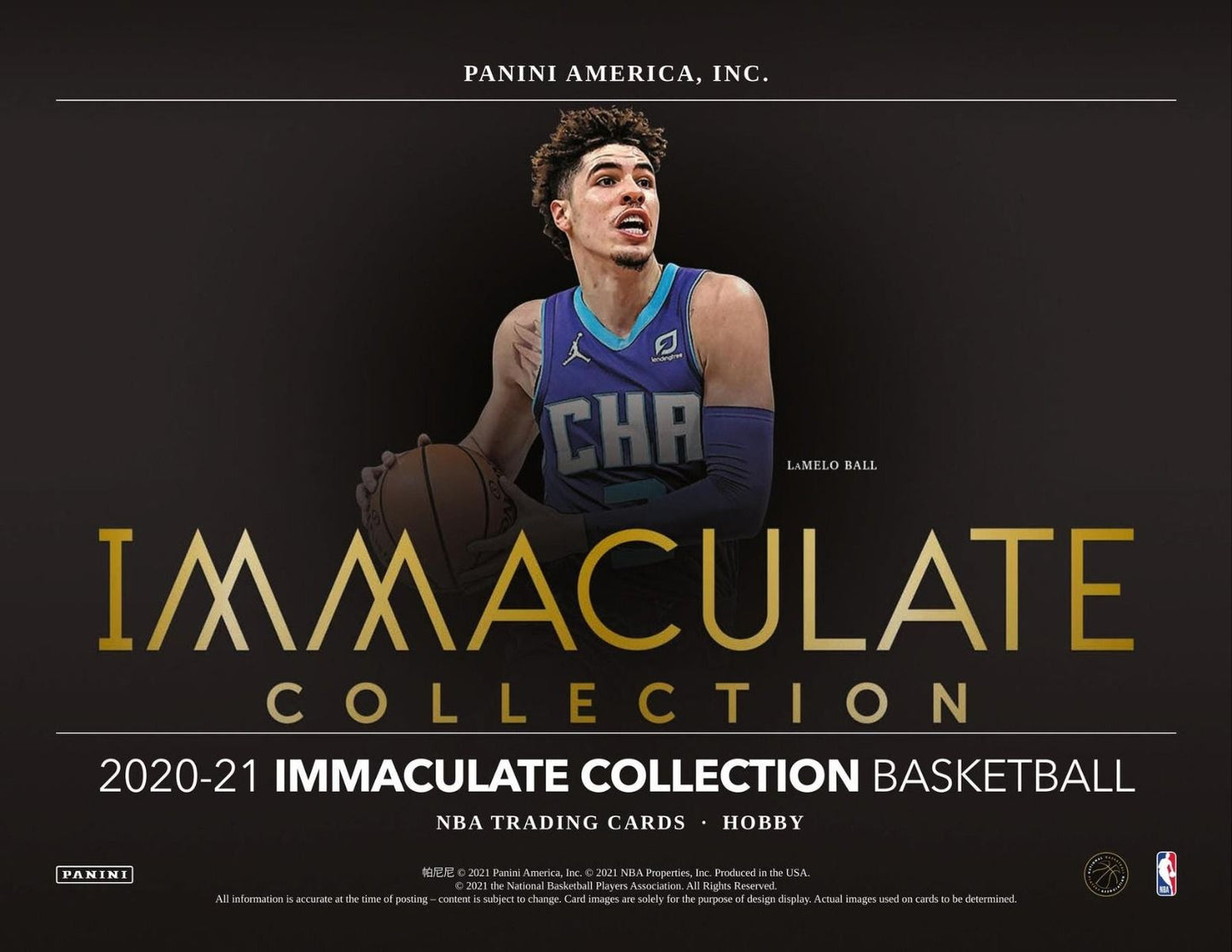 2020-21 Panini Immaculate Basketball Hobby 5 Box (Case)