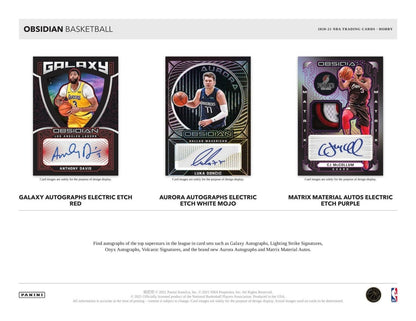 2020-21 Panini Obsidian Basketball Hobby (Box)