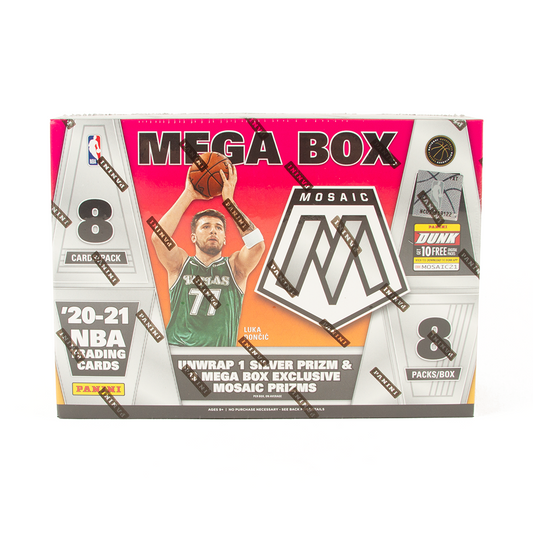 2020-21 Panini Mosaic Basketball 64-Card Mega (Green Fluorescent)(Box)