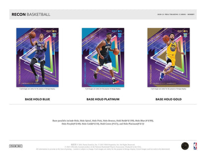 2020-21 Panini Recon Basketball Hobby 12 Box (Case)