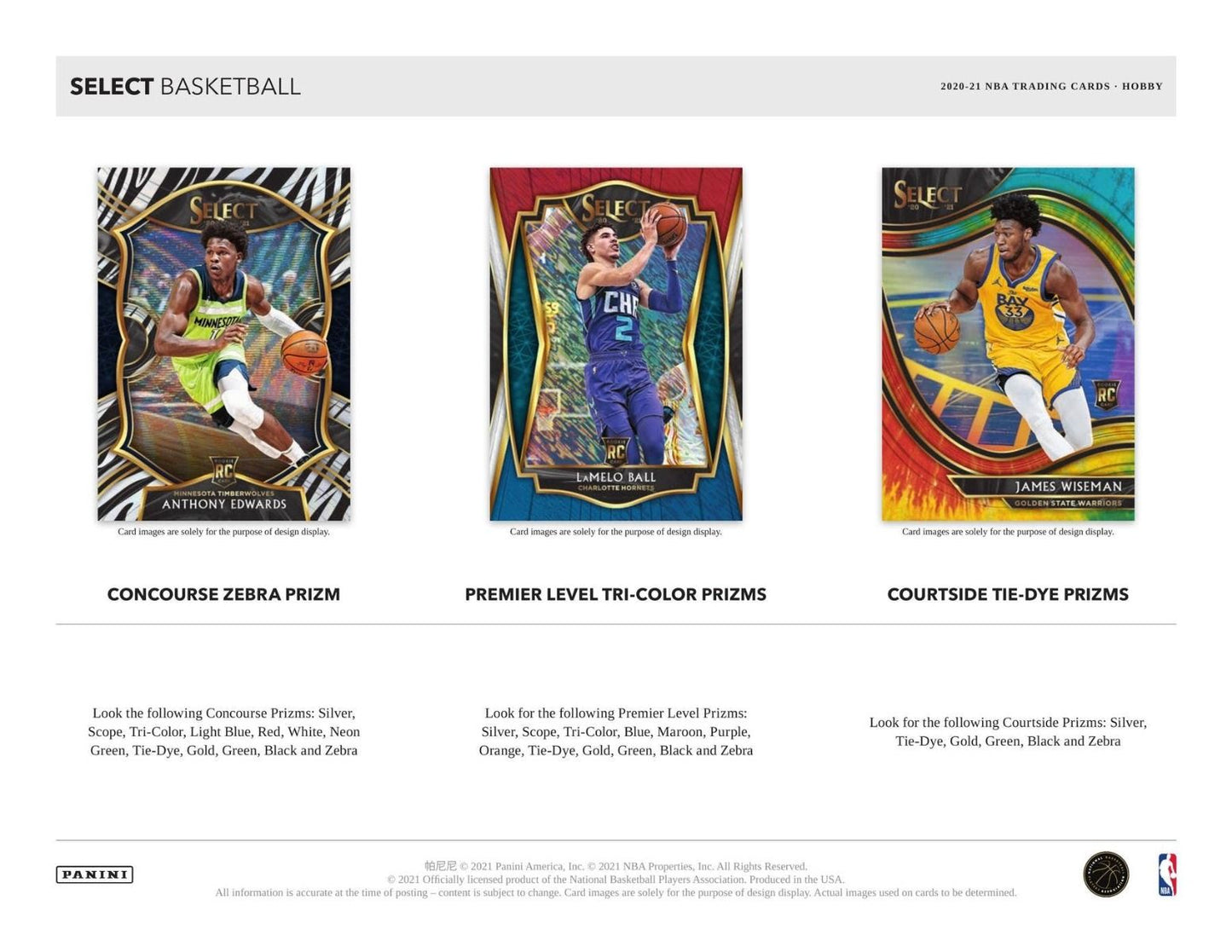 2020-21 Panini Select Basketball Hobby (Box)