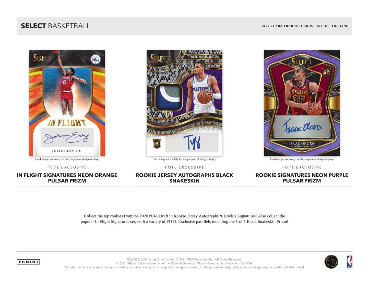 2020-21 Panini Select FOTL 1st off The Line Basketball Hobby 12 Box (Case)