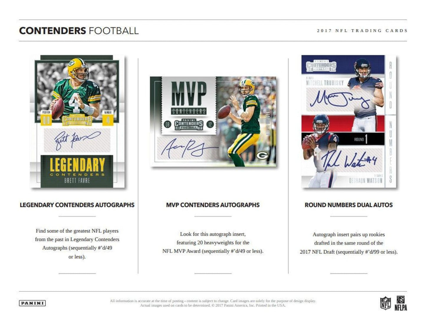 2017 Panini Contenders Football Hobby (Box)